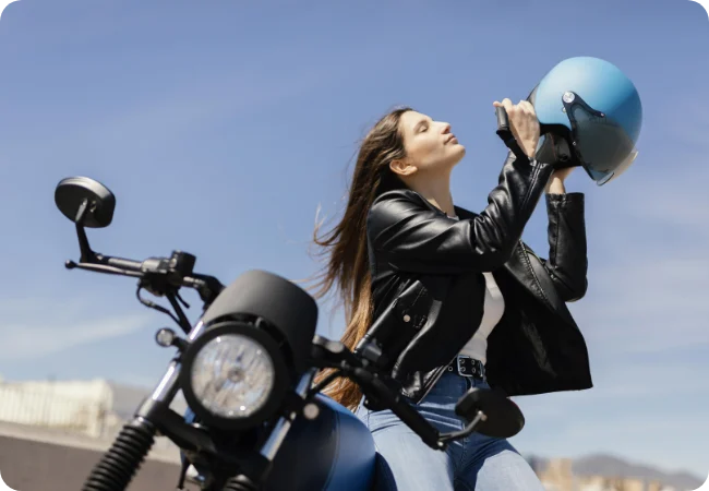 young-woman-preparing-ride-motorcycle-city