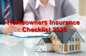 Homeowners insurance checklist 2026